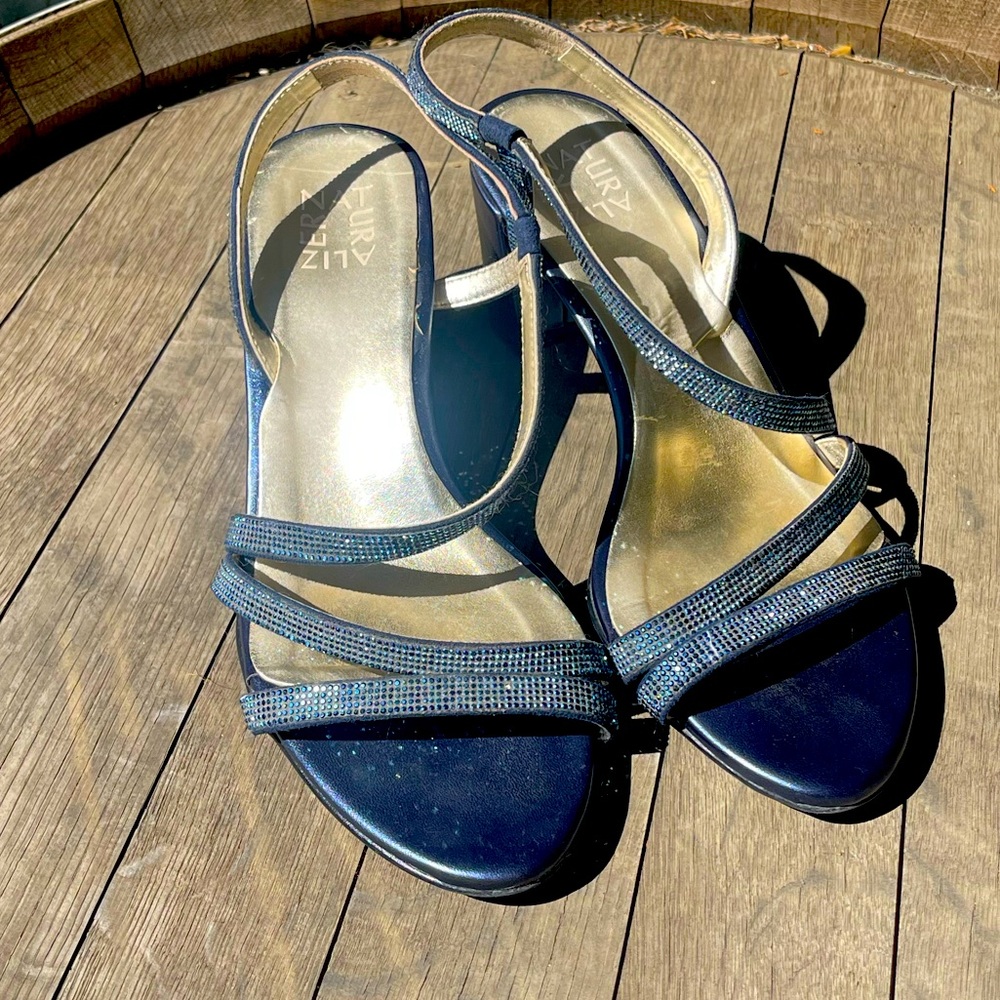 Naturalizer Vanessa 2 Micofiber Block Heel Sandals